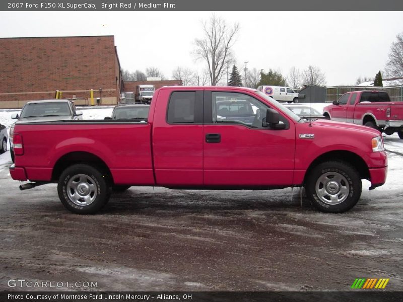 Bright Red / Medium Flint 2007 Ford F150 XL SuperCab