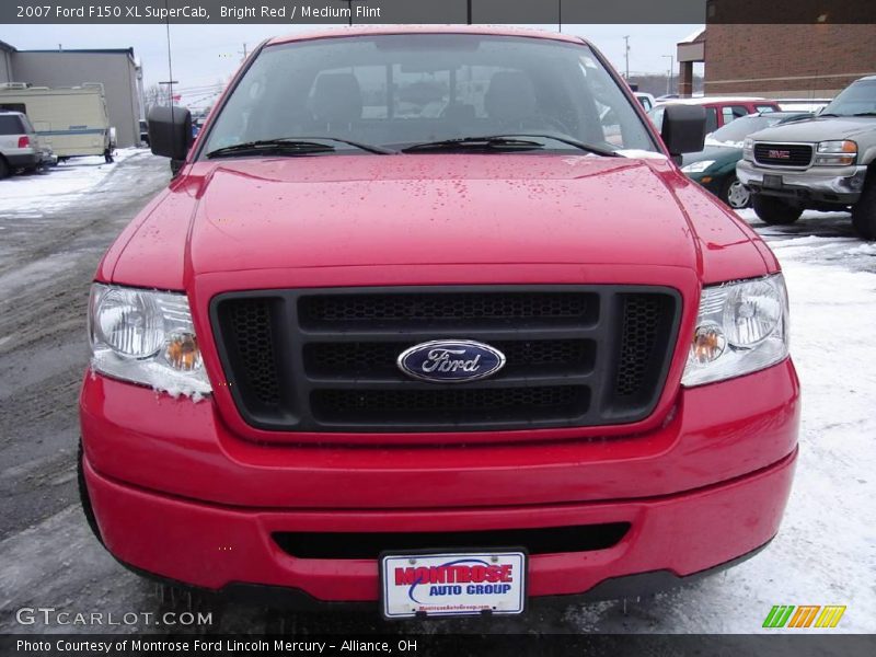 Bright Red / Medium Flint 2007 Ford F150 XL SuperCab