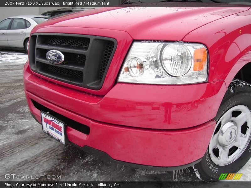 Bright Red / Medium Flint 2007 Ford F150 XL SuperCab