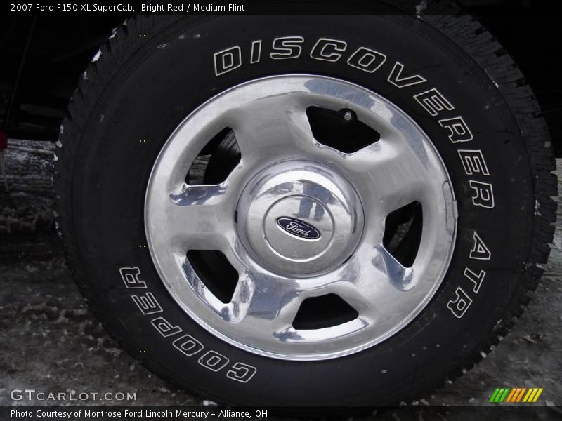 Bright Red / Medium Flint 2007 Ford F150 XL SuperCab
