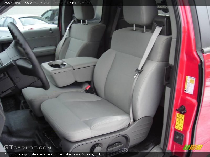 Bright Red / Medium Flint 2007 Ford F150 XL SuperCab