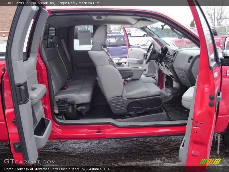 Bright Red / Medium Flint 2007 Ford F150 XL SuperCab