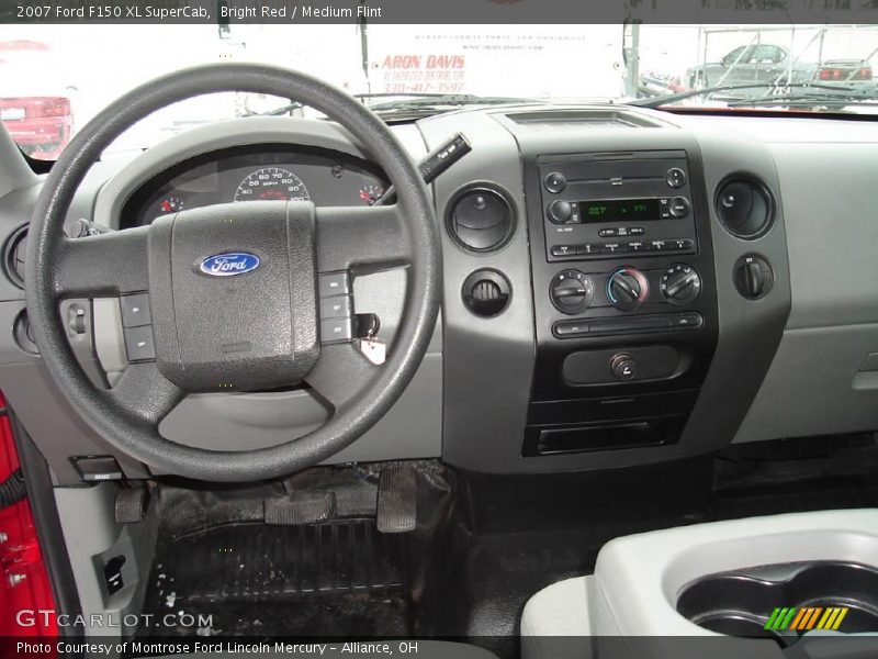Bright Red / Medium Flint 2007 Ford F150 XL SuperCab