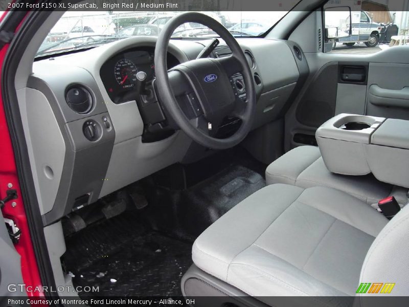 Bright Red / Medium Flint 2007 Ford F150 XL SuperCab
