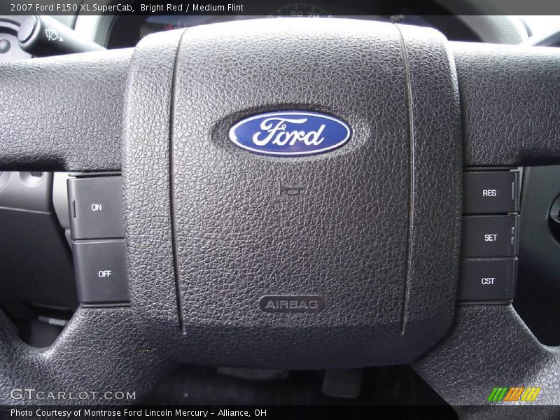 Bright Red / Medium Flint 2007 Ford F150 XL SuperCab