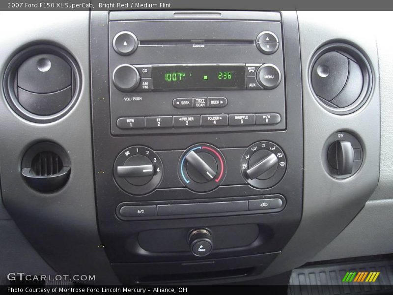 Bright Red / Medium Flint 2007 Ford F150 XL SuperCab
