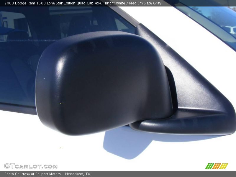 Bright White / Medium Slate Gray 2008 Dodge Ram 1500 Lone Star Edition Quad Cab 4x4