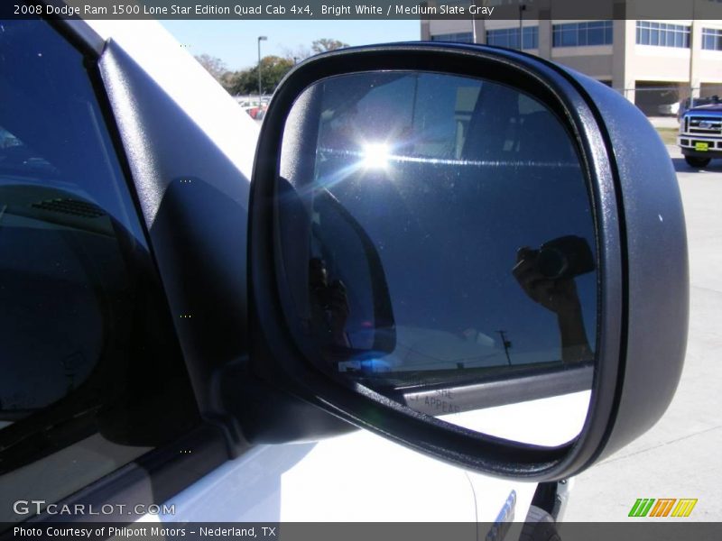 Bright White / Medium Slate Gray 2008 Dodge Ram 1500 Lone Star Edition Quad Cab 4x4