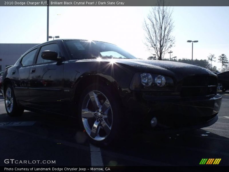 Brilliant Black Crystal Pearl / Dark Slate Gray 2010 Dodge Charger R/T