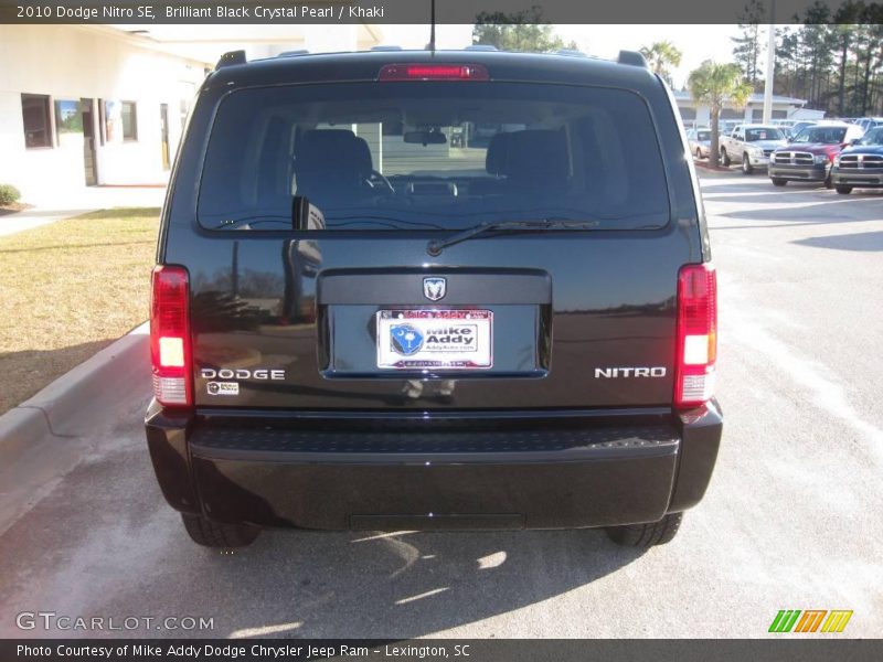 Brilliant Black Crystal Pearl / Khaki 2010 Dodge Nitro SE