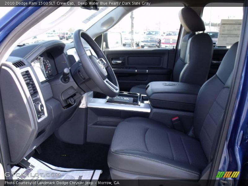 Deep Water Blue Pearl / Dark Slate Gray 2010 Dodge Ram 1500 SLT Crew Cab