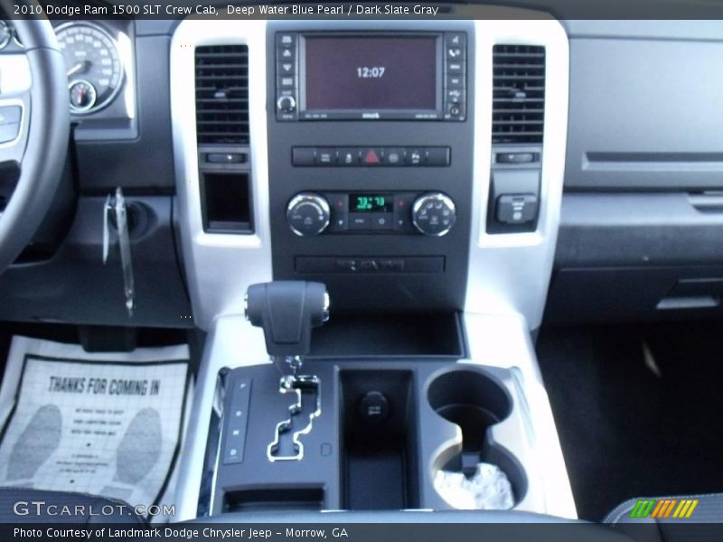 Deep Water Blue Pearl / Dark Slate Gray 2010 Dodge Ram 1500 SLT Crew Cab