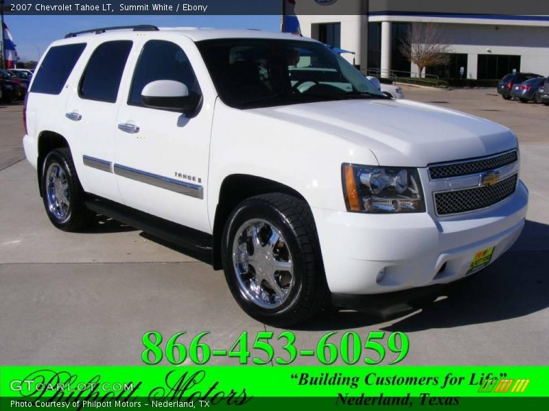 Summit White / Ebony 2007 Chevrolet Tahoe LT