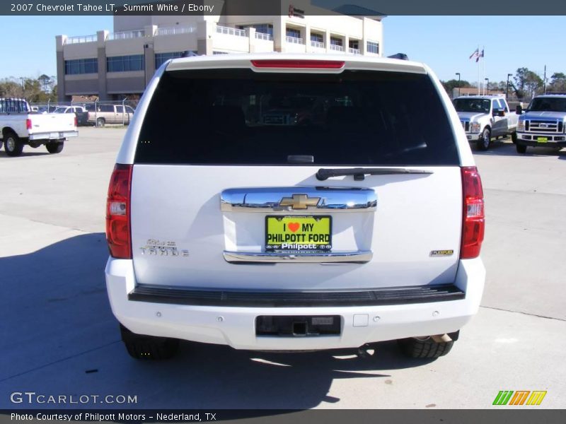 Summit White / Ebony 2007 Chevrolet Tahoe LT