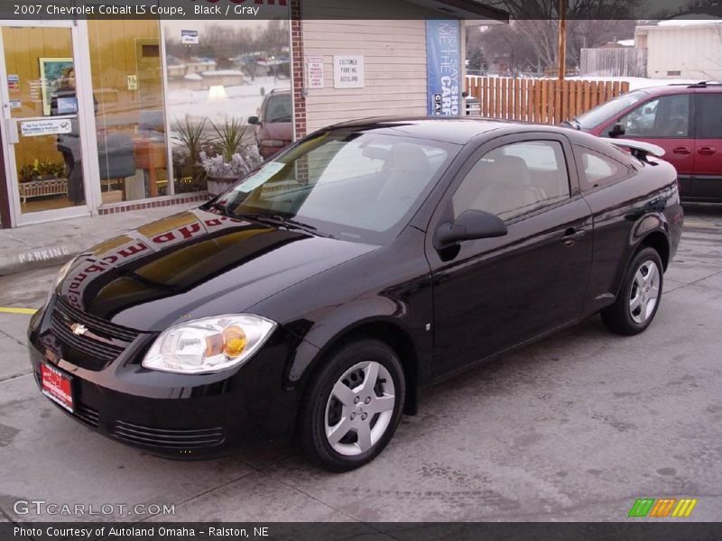 Black / Gray 2007 Chevrolet Cobalt LS Coupe