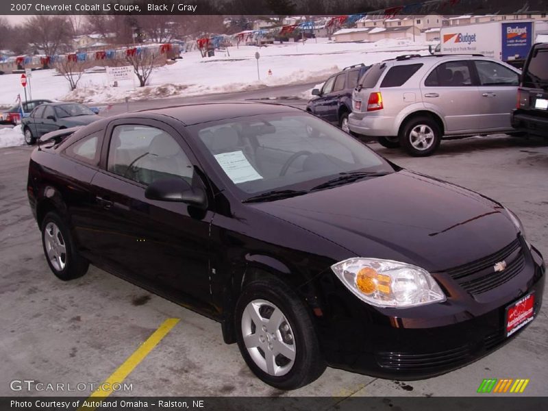 Black / Gray 2007 Chevrolet Cobalt LS Coupe