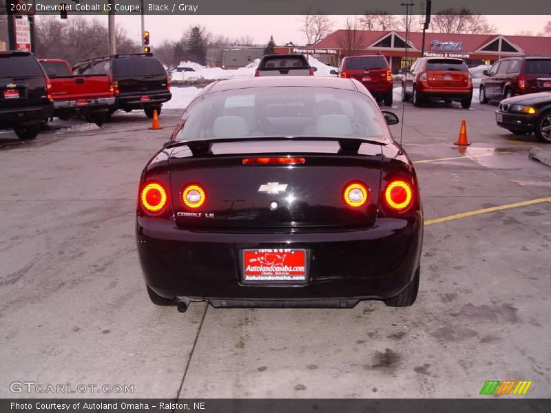 Black / Gray 2007 Chevrolet Cobalt LS Coupe