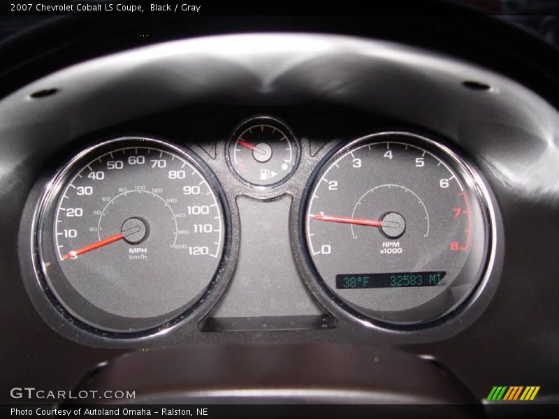 Black / Gray 2007 Chevrolet Cobalt LS Coupe