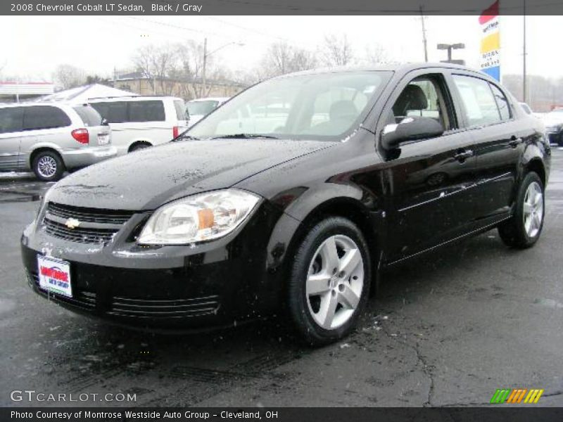 Black / Gray 2008 Chevrolet Cobalt LT Sedan