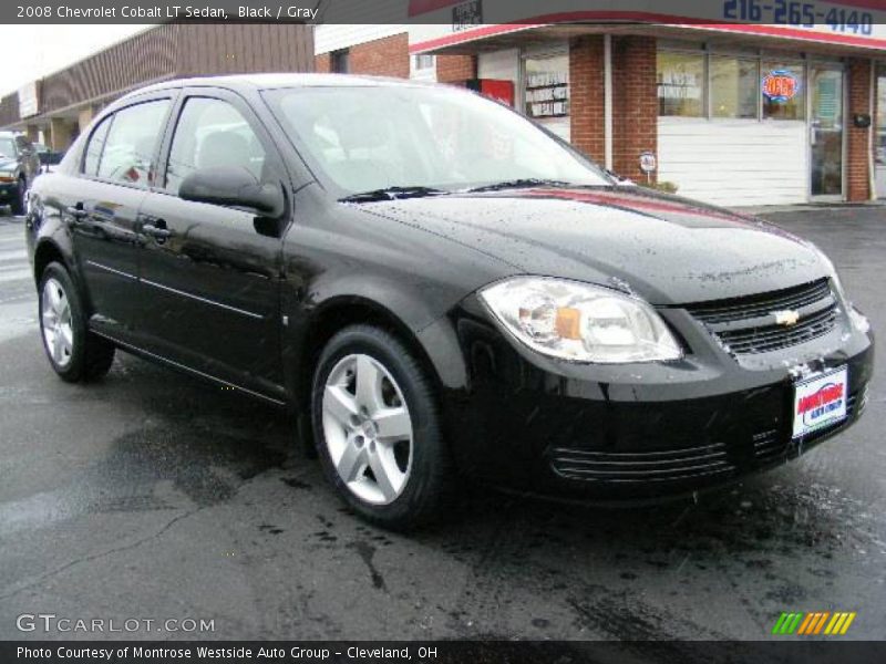 Black / Gray 2008 Chevrolet Cobalt LT Sedan