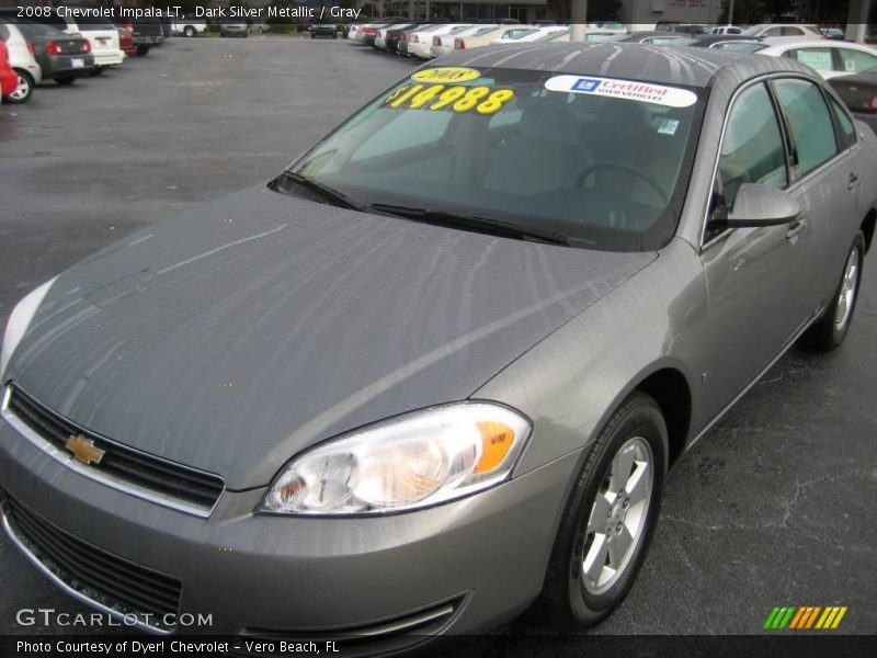 Dark Silver Metallic / Gray 2008 Chevrolet Impala LT