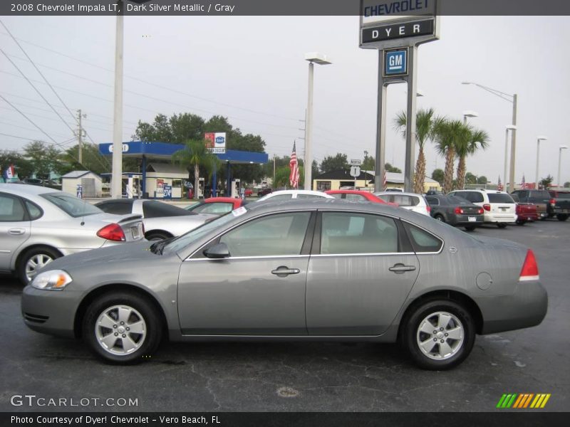Dark Silver Metallic / Gray 2008 Chevrolet Impala LT