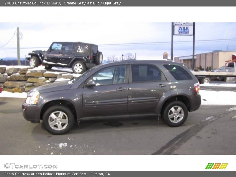 Granite Gray Metallic / Light Gray 2008 Chevrolet Equinox LT AWD