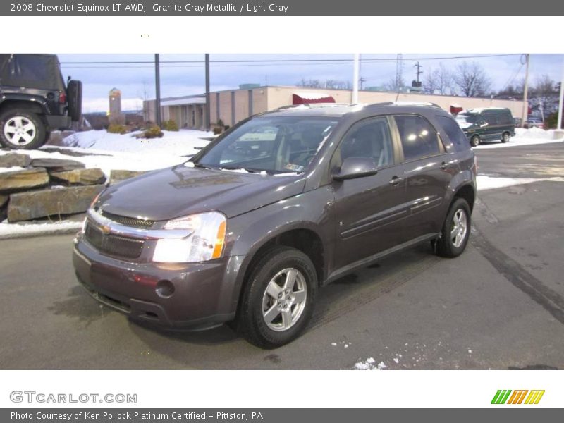 Granite Gray Metallic / Light Gray 2008 Chevrolet Equinox LT AWD