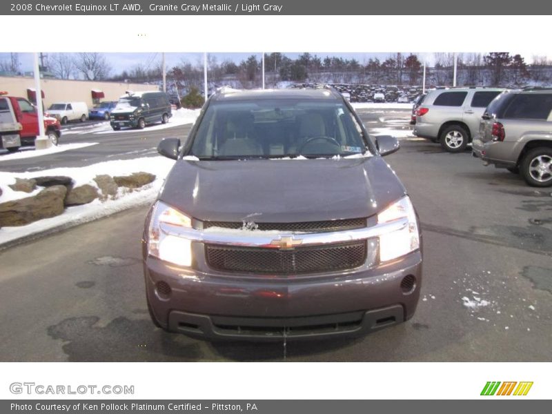 Granite Gray Metallic / Light Gray 2008 Chevrolet Equinox LT AWD
