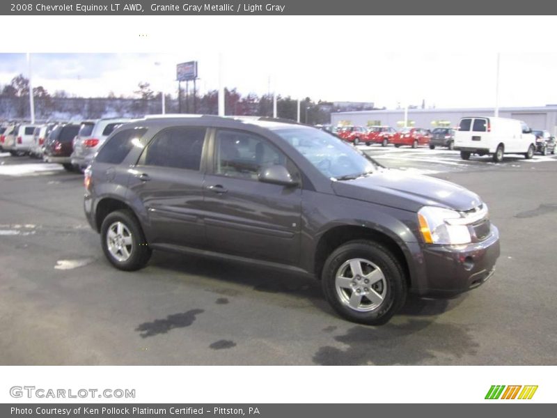 Granite Gray Metallic / Light Gray 2008 Chevrolet Equinox LT AWD