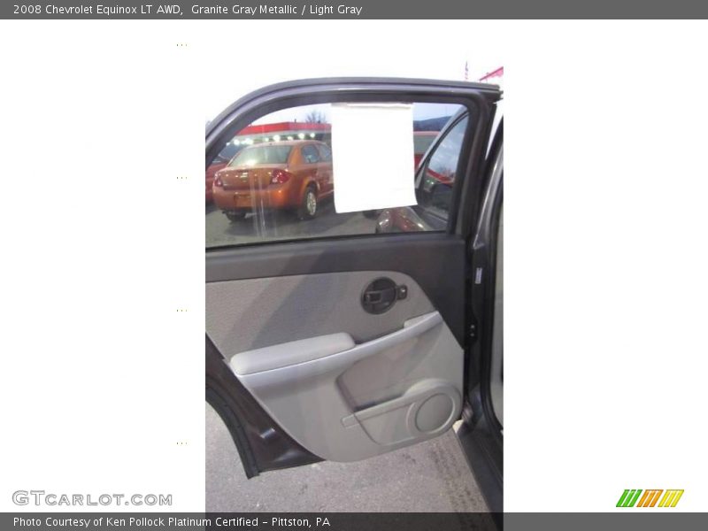 Granite Gray Metallic / Light Gray 2008 Chevrolet Equinox LT AWD