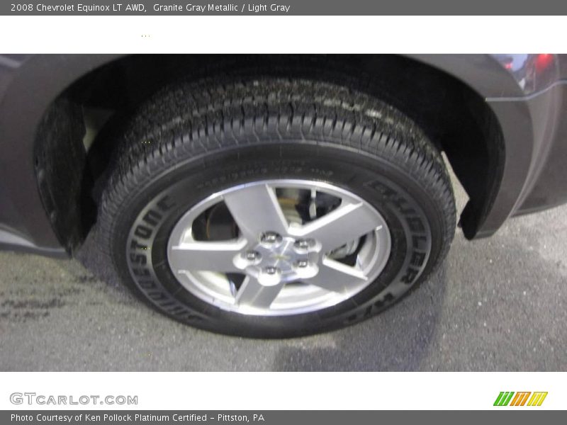 Granite Gray Metallic / Light Gray 2008 Chevrolet Equinox LT AWD