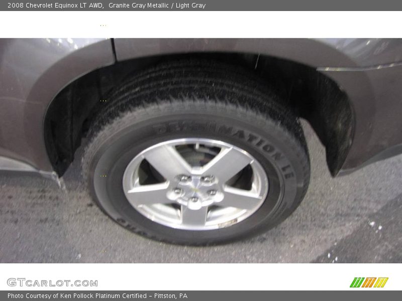 Granite Gray Metallic / Light Gray 2008 Chevrolet Equinox LT AWD