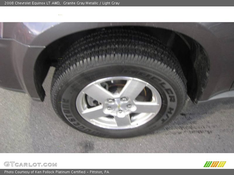 Granite Gray Metallic / Light Gray 2008 Chevrolet Equinox LT AWD