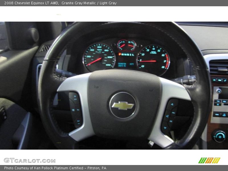 Granite Gray Metallic / Light Gray 2008 Chevrolet Equinox LT AWD