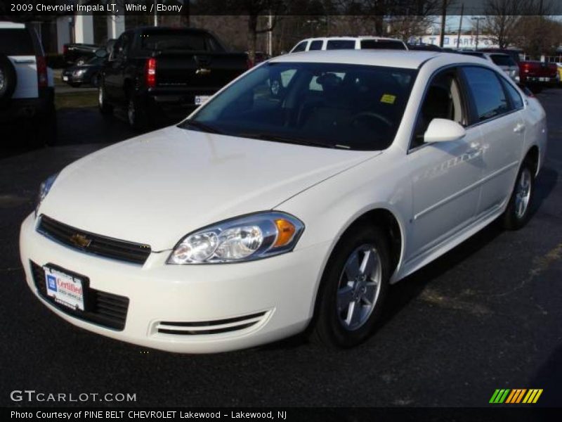 White / Ebony 2009 Chevrolet Impala LT