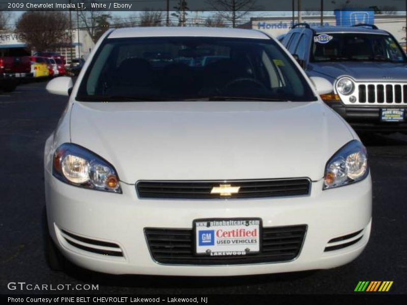 White / Ebony 2009 Chevrolet Impala LT