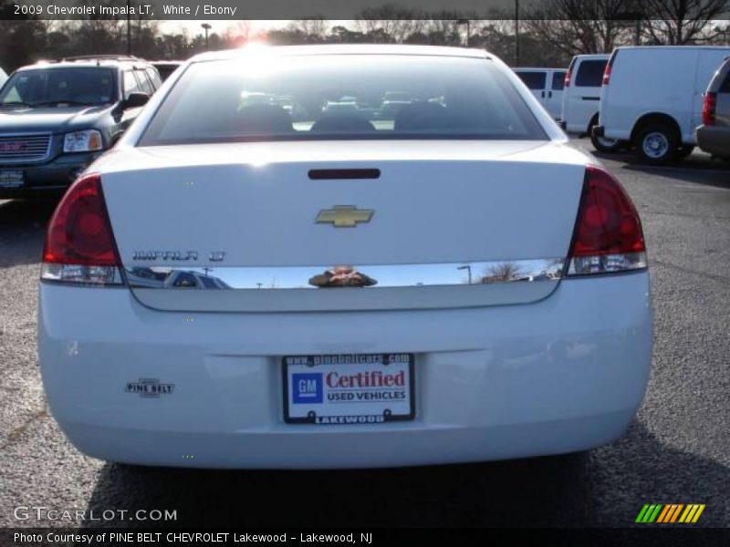 White / Ebony 2009 Chevrolet Impala LT