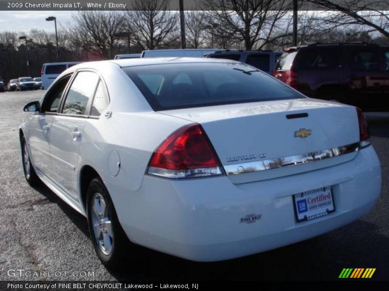 White / Ebony 2009 Chevrolet Impala LT