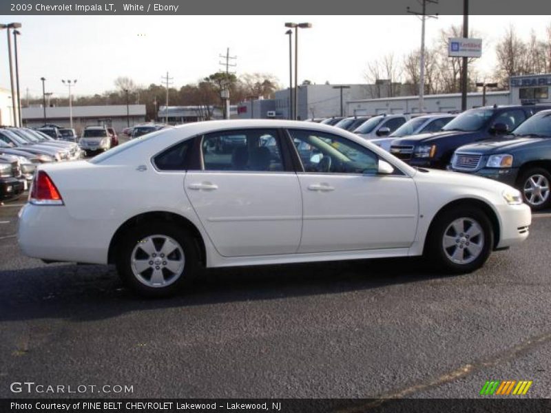 White / Ebony 2009 Chevrolet Impala LT