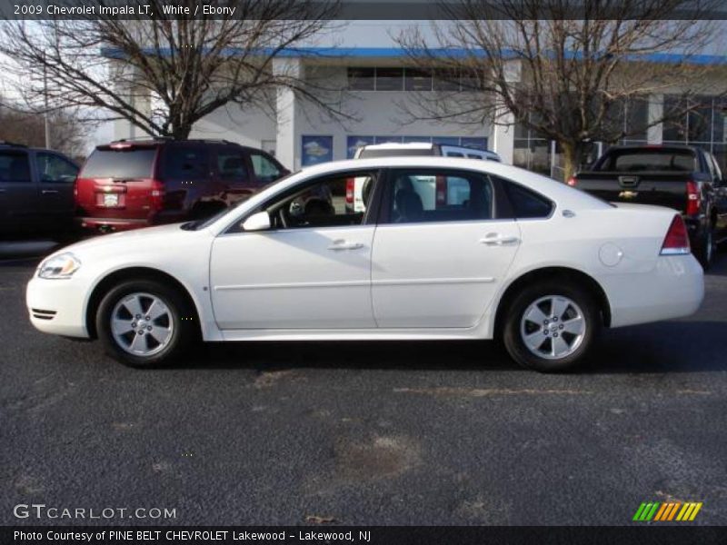 White / Ebony 2009 Chevrolet Impala LT