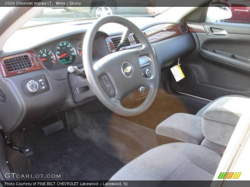 White / Ebony 2009 Chevrolet Impala LT