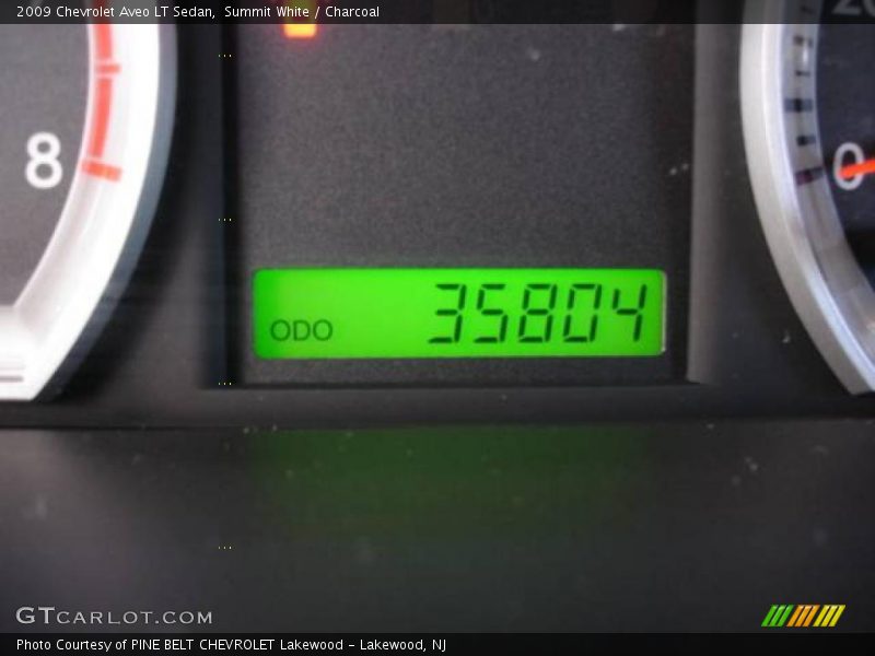 Summit White / Charcoal 2009 Chevrolet Aveo LT Sedan