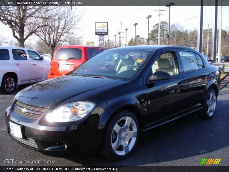 Black / Gray 2009 Chevrolet Cobalt LT Sedan
