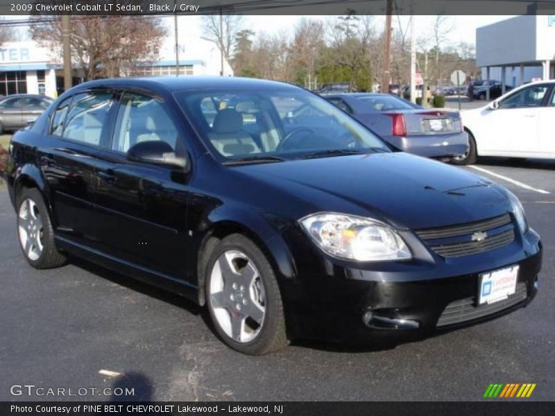 Black / Gray 2009 Chevrolet Cobalt LT Sedan