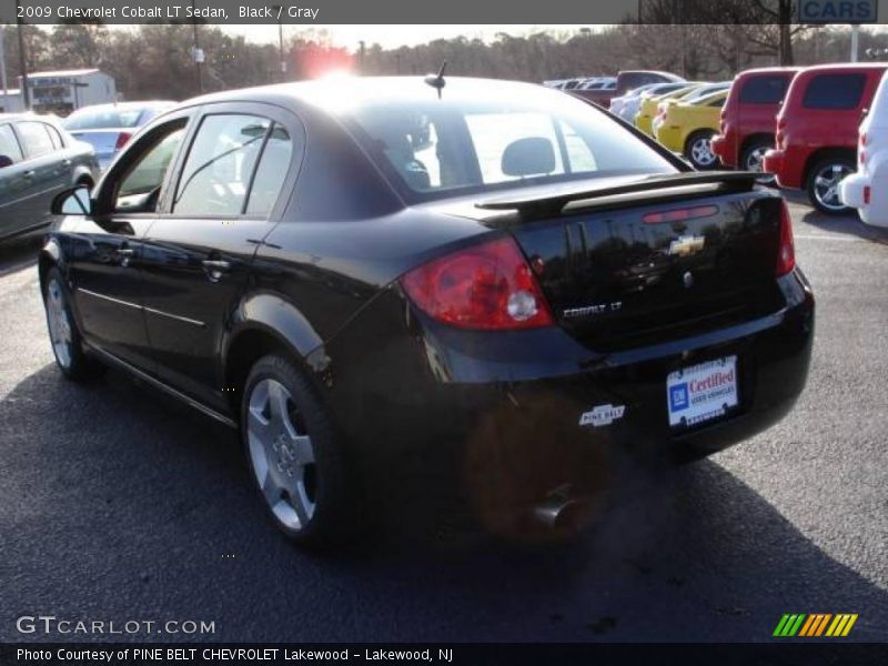 Black / Gray 2009 Chevrolet Cobalt LT Sedan