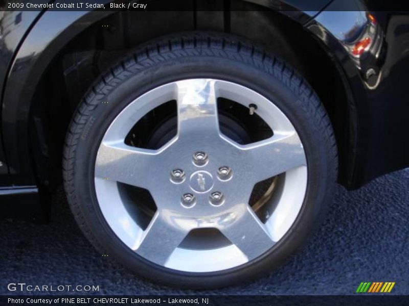Black / Gray 2009 Chevrolet Cobalt LT Sedan