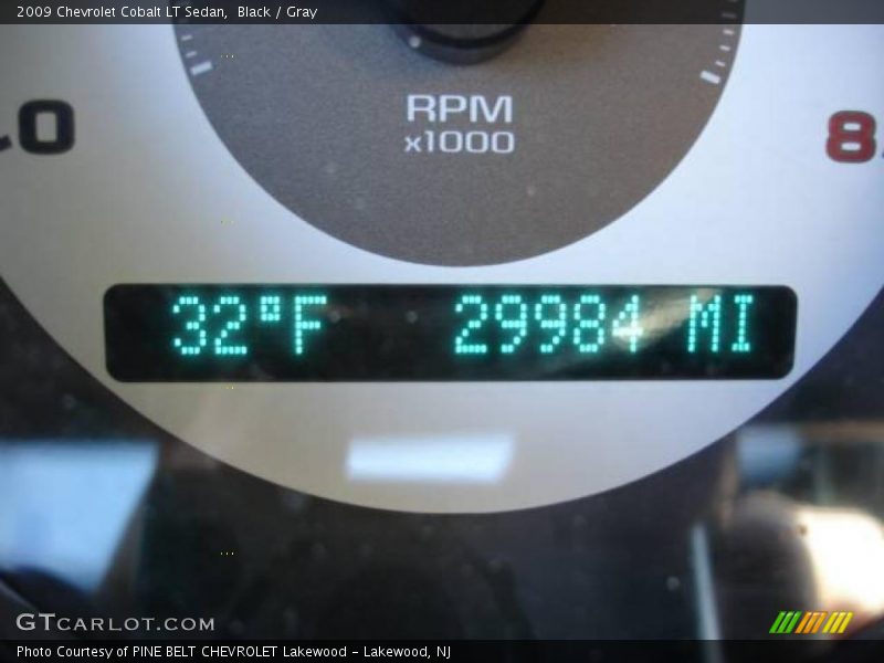 Black / Gray 2009 Chevrolet Cobalt LT Sedan