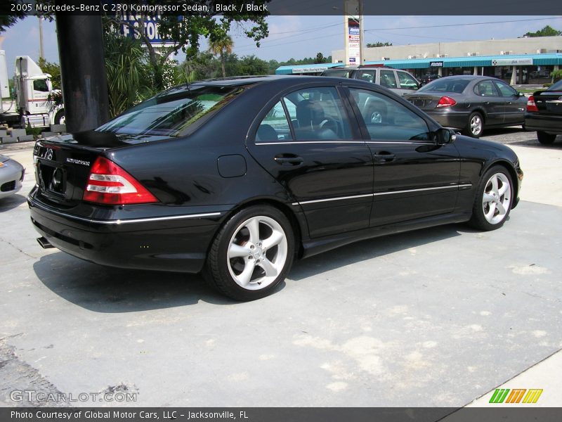 Black / Black 2005 Mercedes-Benz C 230 Kompressor Sedan
