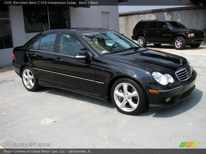 Black / Black 2005 Mercedes-Benz C 230 Kompressor Sedan
